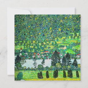 Gustav Klimt - Berghang in Unterach Dankeskarte