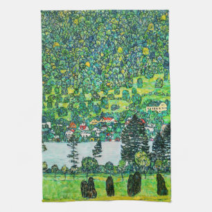 Gustav Klimt - Berghang in Unterach Geschirrtuch