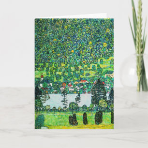Gustav Klimt - Berghang in Unterach Karte