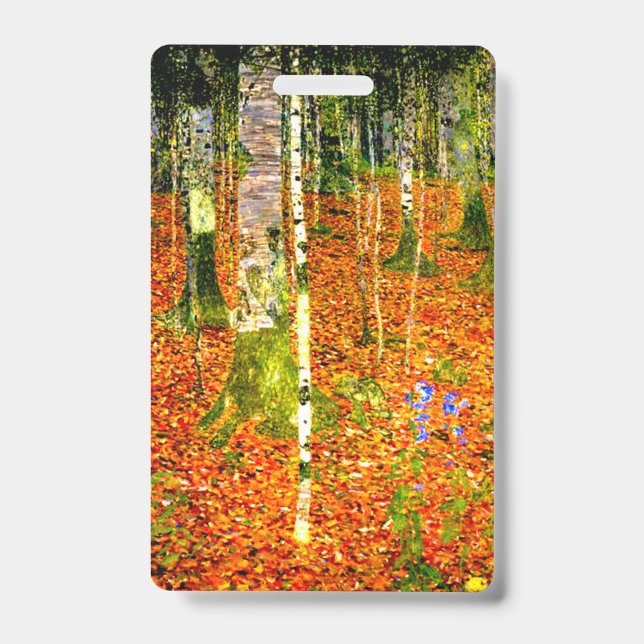 Gustav Klimt Birch Trees Ausweis (Vorderseite)
