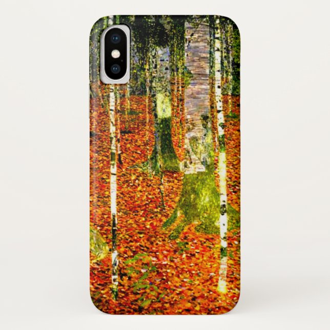 Gustav Klimt Birch Trees Case-Mate iPhone Hülle (Rückseite)