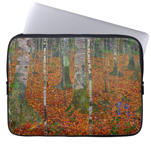 Gustav Klimt - Birch Wood Laptopschutzhülle (Vorderseite)
