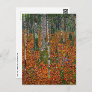 Gustav Klimt - Birch Wood Postkarte