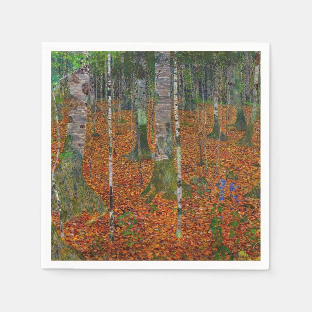 Gustav Klimt - Birch Wood Serviette (Vorderseite)