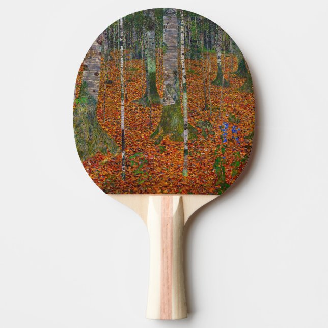 Gustav Klimt - Birch Wood Tischtennis Schläger (Vorderseite)
