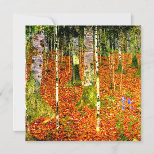 Gustav Klimt Birken Einladung