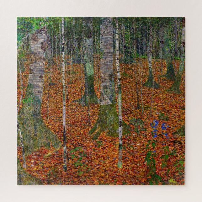 Gustav Klimt - Birkenwald (Vertikal)