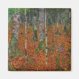 Gustav Klimt - Birkenwald Magnet