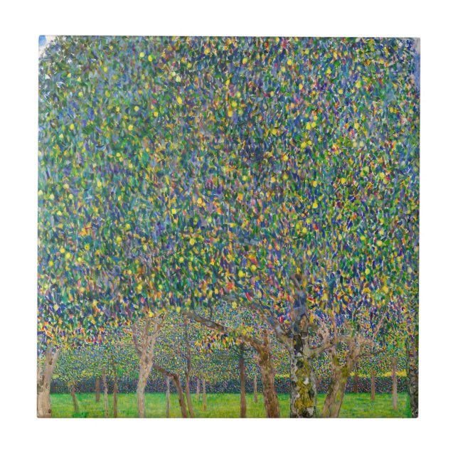 Gustav Klimt - Birnbaum Fliese (Vorderseite)