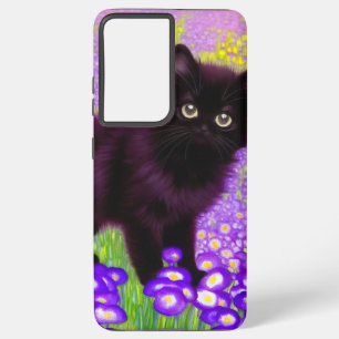Gustav Klimt Black Kitten Samsung Galaxy Hülle