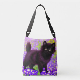 Gustav Klimt Black Kitten Tragetaschen Mit Langen Trägern