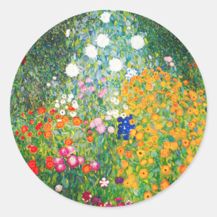 Gustav Klimt Blumen Garden Stickers