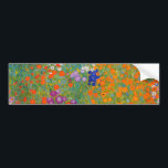 Gustav Klimt - Blumengarten Autoaufkleber<br><div class="desc">Blumengarten - Gustav Klimt 1905-1907</div>