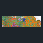 Gustav Klimt - Blumengarten Autoaufkleber<br><div class="desc">Blumengarten - Gustav Klimt 1905-1907</div>