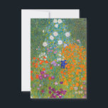 Gustav Klimt - Blumengarten Dankeskarte<br><div class="desc">Blumengarten - Gustav Klimt 1905-1907</div>