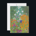 Gustav Klimt - Blumengarten Dankeskarte<br><div class="desc">Blumengarten - Gustav Klimt 1905-1907</div>