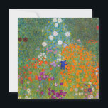 Gustav Klimt - Blumengarten Dankeskarte<br><div class="desc">Blumengarten - Gustav Klimt 1905-1907</div>