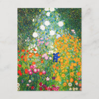 Gustav Klimt Blumengarten Einladung