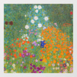 Gustav Klimt - Blumengarten Fensteraufkleber<br><div class="desc">Blumengarten - Gustav Klimt 1905-1907</div>