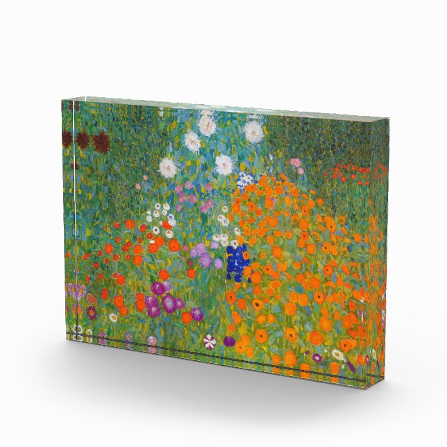 Gustav Klimt - Blumengarten Fotoblock (Rechts)