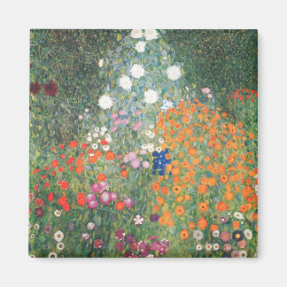 Gustav Klimt Blumengarten Magnet