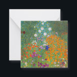 Gustav Klimt - Blumengarten Mitteilungskarte<br><div class="desc">Blumengarten - Gustav Klimt 1905-1907</div>