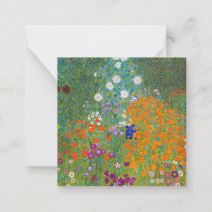 Gustav Klimt - Blumengarten Mitteilungskarte