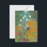 Gustav Klimt - Blumengarten Mitteilungskarte<br><div class="desc">Blumengarten - Gustav Klimt 1905-1907</div>