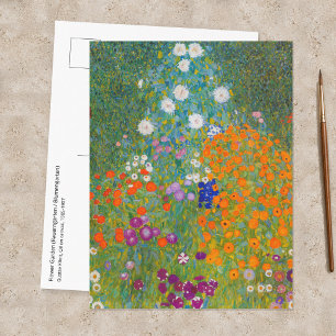 Gustav Klimt - Blumengarten Postkarte