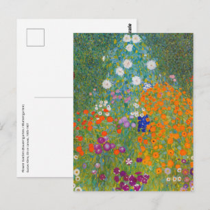 Gustav Klimt - Blumengarten Postkarte