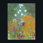 Gustav Klimt: Blumengarten Postkarte<br><div class="desc">Eine schöne klassische Postkarte mit einem farbenfrohen Blumengarten,  gemalt vom österreichischen Symbolischen Maler Gustav Klimt.</div>