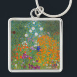 Gustav Klimt - Blumengarten Schlüsselanhänger<br><div class="desc">Blumengarten - Gustav Klimt 1905-1907</div>