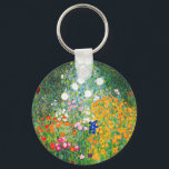 Gustav Klimt Blumengarten Schlüsselkette Schlüsselanhänger<br><div class="desc">Die Schlüsselkette Gustav Klimt Flower Garden. Ölmalerei auf Leinwand aus dem Jahr 1907. Der Blumengarten, der während seiner goldenen Phase fertig gestellt wurde, ist eines der bekanntesten Landschaftsgemälde Klimts. Die Sommerfarben brachen in diesem Werk mit einer wunderschönen Mischung aus orangefarbenen, roten, lila, blauen, rosa und weißen Blüten aus. Ein großartiges...</div>