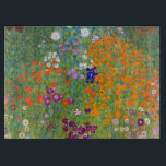 Gustav Klimt:Blumengarten Schneidebrett<br><div class="desc">Ein charmantes klassisches Glasschneiden mit einem bunten Blumengarten,  gemalt vom österreichischen Symbolmaler Gustav Klimt.</div>