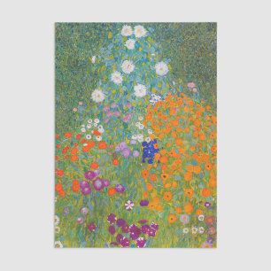 Gustav Klimt - Blumengarten Seidenpapier