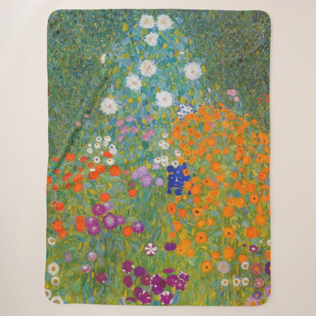 Gustav Klimt - Blumengarten Sherpadecke (Vorderseite)