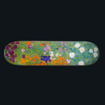 Gustav Klimt:Blumengarten Skateboard<br><div class="desc">Ein schönes klassisches Skateboard mit einem bunten Blumengarten,  gemalt vom österreichischen Symbolmaler Gustav Klimt.</div>