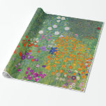 Gustav Klimt Blumengarten Vintag Jugendstil Geschenkpapier<br><div class="desc">Gustav Klimt Blumengarten Vintages Jugendstil Malerei 1907 Kunsthandwerk</div>