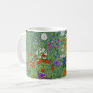 Gustav Klimt Blumengarten Vintag Jugendstil Kaffeetasse