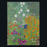 Gustav Klimt Blumengarten Vintag Jugendstil Notizblock<br><div class="desc">Gustav Klimt Blumengarten Vintag Jugendstil Malerei1907 Kunstmalerei</div>