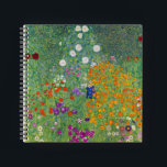 Gustav Klimt Blumengarten Vintag Jugendstil Notizbuch<br><div class="desc">Gustav Klimt Blumengarten Vintages Jugendstil Malerei 1907 Kunsthandwerk</div>