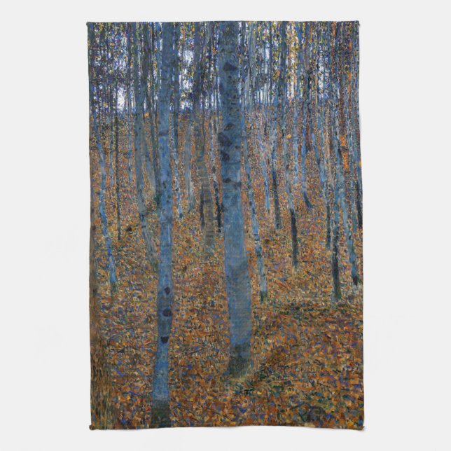 Gustav Klimt - Buche Grove I Geschirrtuch (Vertikal)