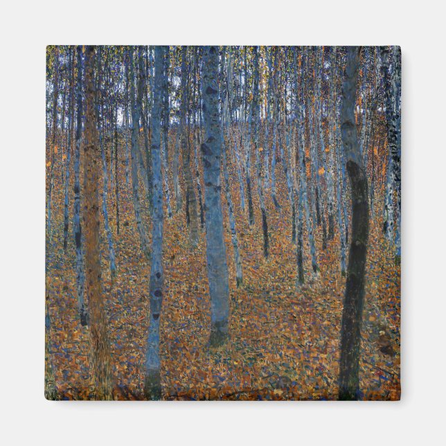 Gustav Klimt - Buche Grove I Magnet (Vorne)