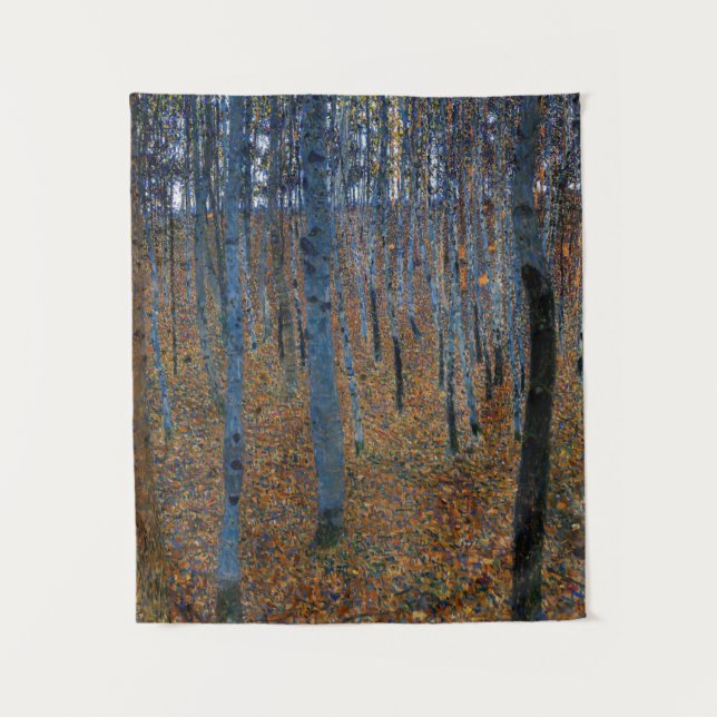 Gustav Klimt - Buche Grove I Wandteppich (Vorderseite)