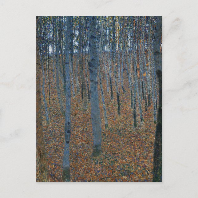 Gustav Klimt - Buchen-Waldung. Baum-Natur-wild Postkarte (Vorderseite)