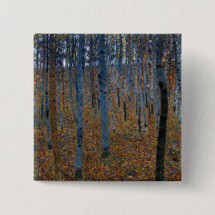 Gustav Klimt - Buchenhain I Button