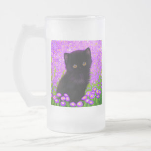 Gustav Klimt Cat Mattglas Bierglas