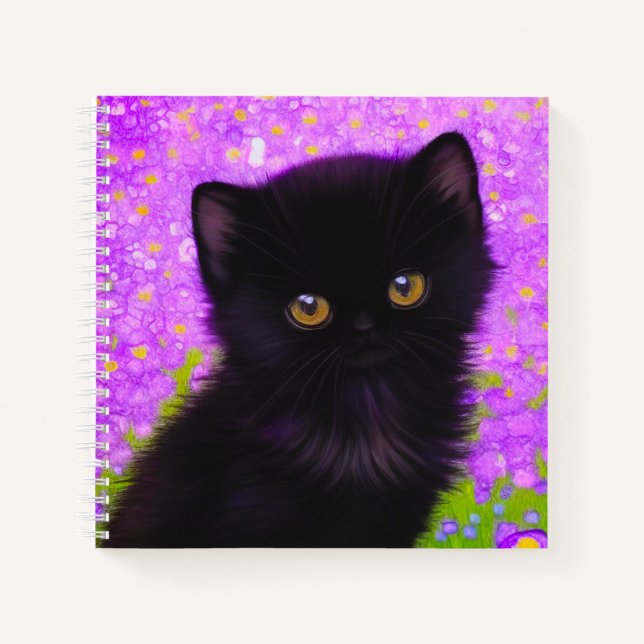 Gustav Klimt Cat Notizbuch (Vorderseite)