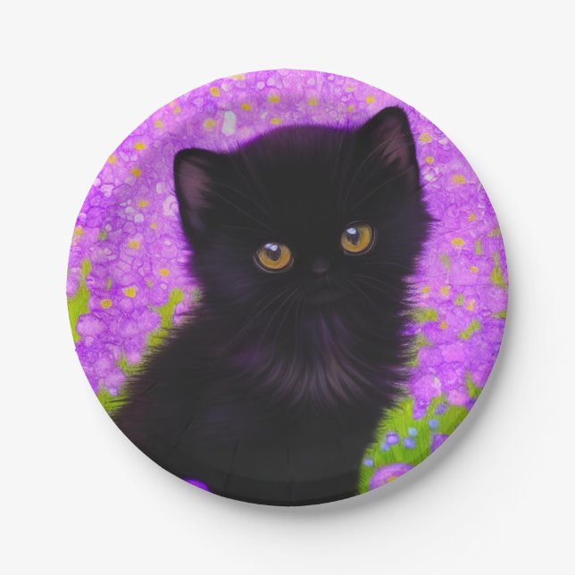 Gustav Klimt Cat Pappteller (Vorderseite)