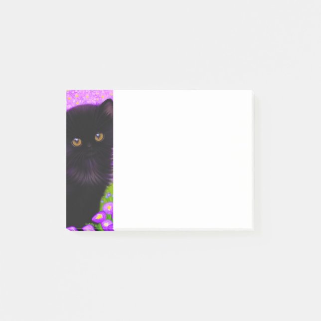 Gustav Klimt Cat Post-it Klebezettel (Vorderseite)